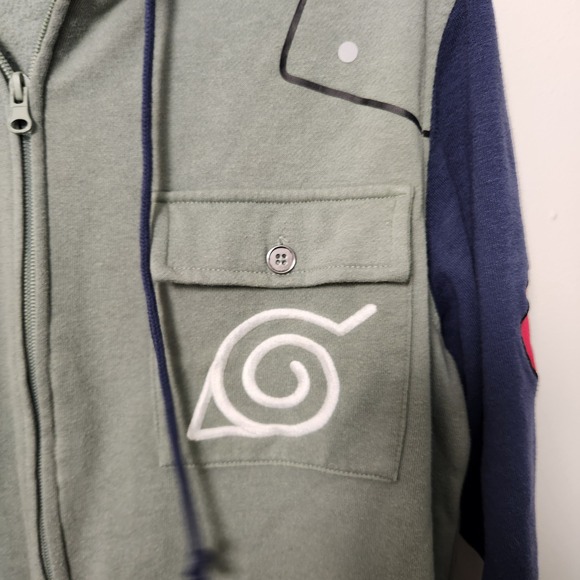 Naruto Shippuden Kakashi Hatake Full Zip Hoodie‎ Hot Topic Men's Unisex Medium - Picture 4 of 13